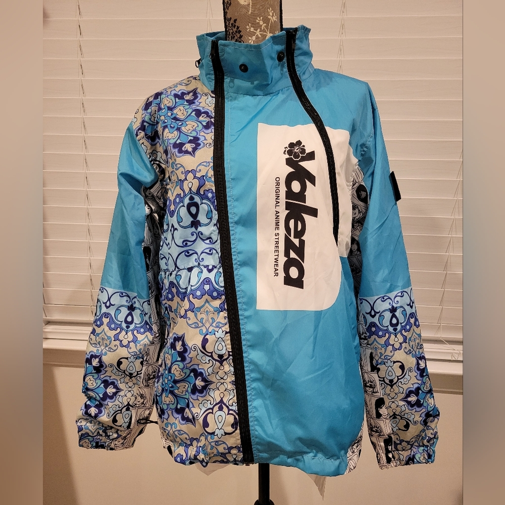 VALEZA Lifestyle Anime Streetwear Hooded Windbreaker Jacket